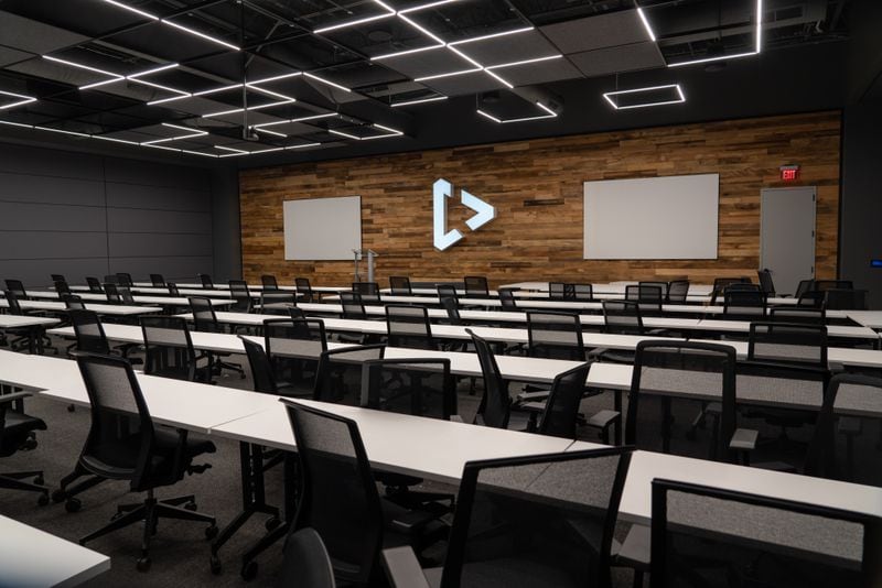 A training room awaits clients at Crisp, Inc. in Atlanta. For the Top Workplace small company category. PHIL SKINNER FOR THE ATLANTA JOURNAL-CONSTITUTION.