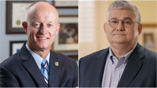 Former Sen. Rick Jeffares, who finished third in the Republican race for lieutenant governor, endorses front-runner Sen. David Shafer. Submitted photos.