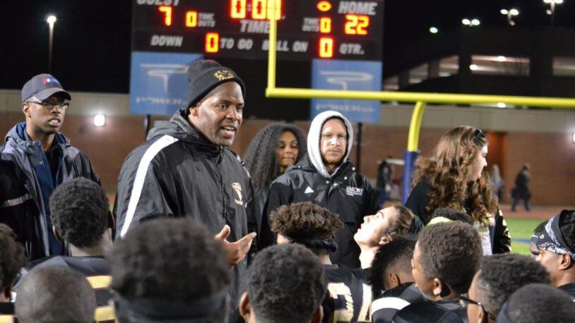 Tucker High School head football coach Bryan Lamar was recently named Coach of the Year by the Atlanta Falcons in a program to honor community coaches. (Photo courtesy of city of Tucker)