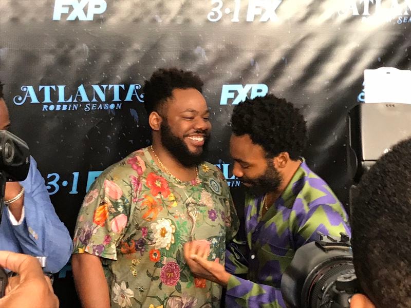 Stephen and Donald Glover at the season 2 "Atlanta" screening in early March, 2018. CREDIT: Rodney Ho/rho@ajc.com