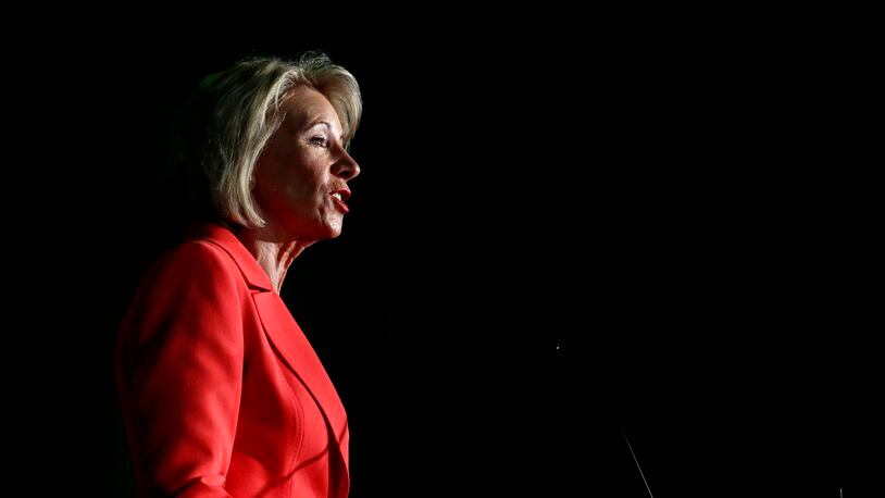 Betsy DeVos: "Every student deserves a customized, self-paced, and challenging life-long learning journey. Schools should be open to all students – no matter where they’re growing up or how much their parents make." (AP Photo/Jacquelyn Martin)