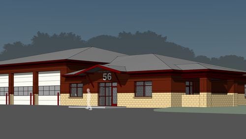 A new Training Center for the Marietta Fire and Police Departments will be a part of the $3.7 million replacement fire station 56 being built on Sawyer Road in Marietta. Courtesy of Marietta