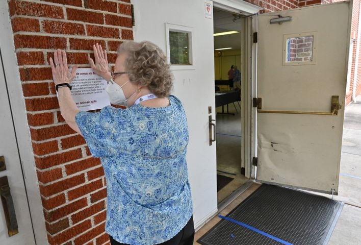 PHOTOS: Georgia voters struggle with long lines, new equipment, social distancing