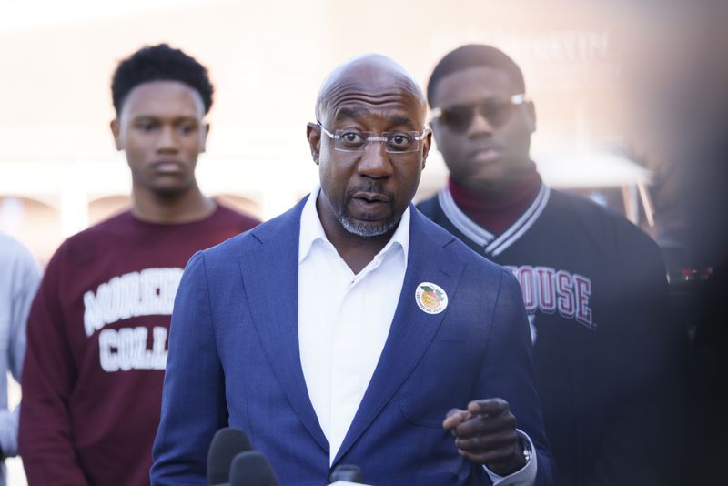 Democratic U.S. Sen. Raphael Warnock called allegations made by his opponent, Republican Herschel Walker, that Ebenezer Baptist Church has tried to evict disadvantaged people from a building with ties to the 
 church “a desperate attempt by a desperate candidate to sully the name of Martin Luther King Jr.’s church.” Warnock added: “I’m proud of the work that Ebenezer continues to do on behalf of the most marginalized members of the human family.” Miguel Martinez / miguel.martinezjimenez@ajc.com