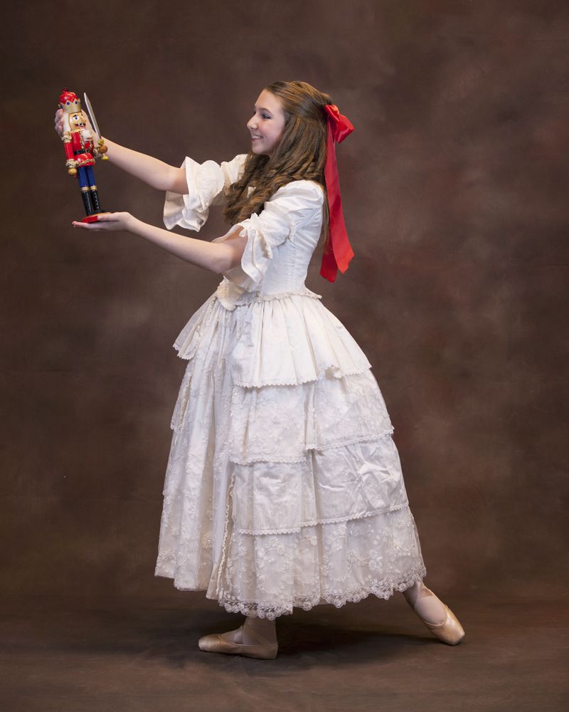 Claire Houlihan is dancing the role of Clara in the Peachtree City School of Dance's performance of "The Nutcracker." Photo: Nathan Gehman
