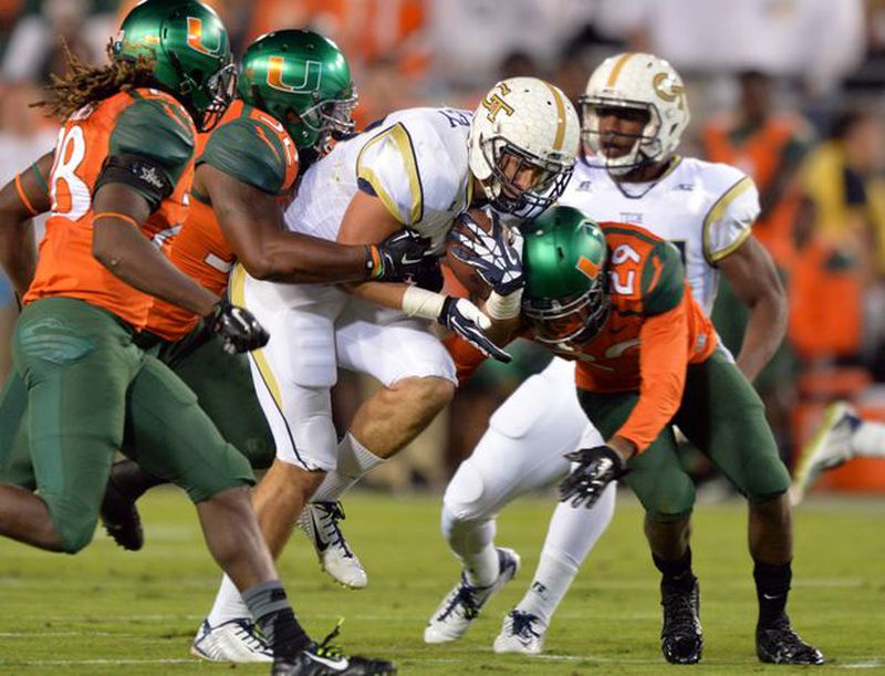 Zach Laskey hammered Miami for 133 yards, the fourth 100-yard game of his career.