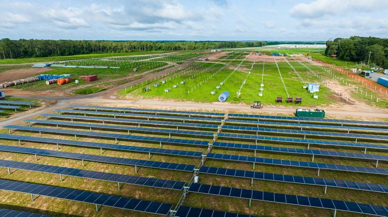 Solar developer Silicon Ranch is building a solar farm to support tech giant Meta's data center project east of Atlanta. Source: Silicon Ranch