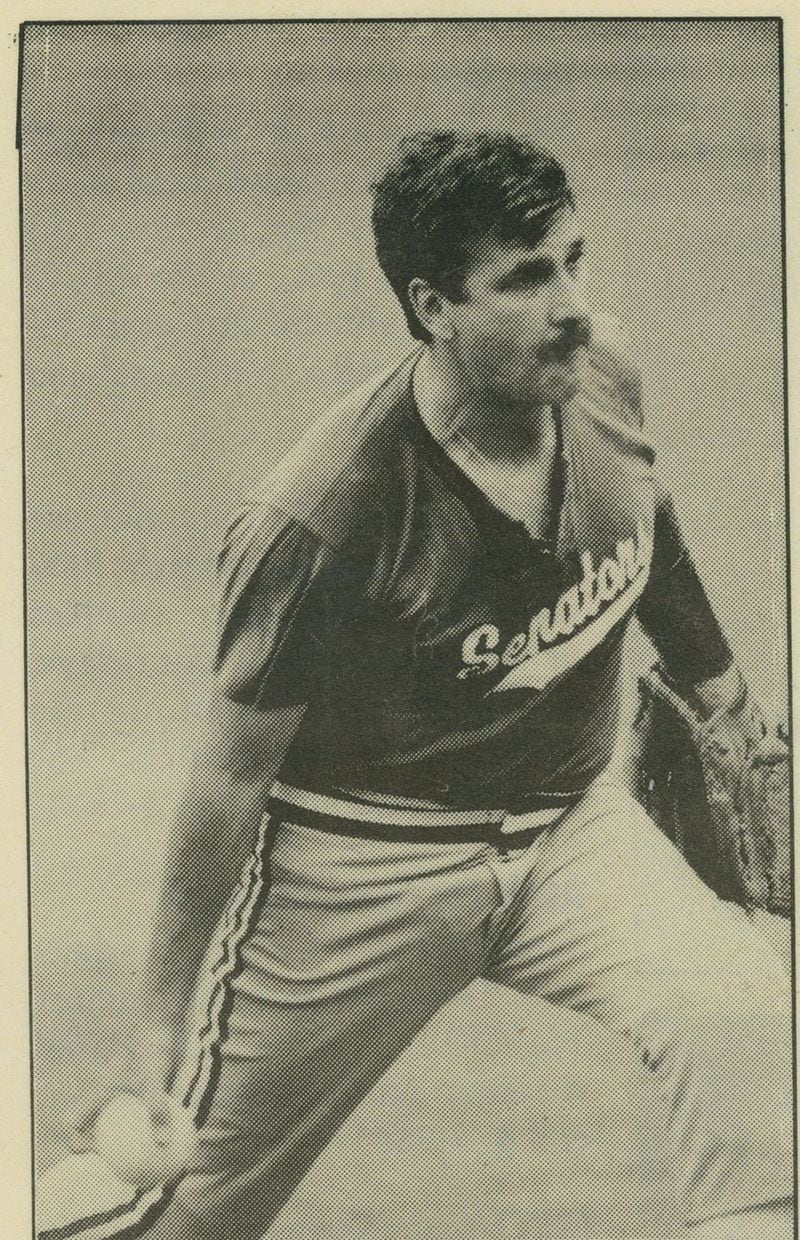 Gene Benator of Dunwoody in his heyday playing modified-fast pitch softball. This year marks his 47th consecutive year as a pitcher, playing league ball at the Marcus Jewish Community Center of Atlanta. CONTRIBUTED