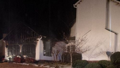 A man suffered serious injuries during a Monday night fire at his home in Lilburn, officials said.