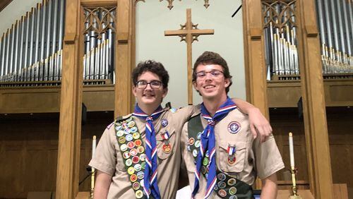 Brendon Thaler and Peter McClain were recently awarded scouting’s highest honor of Eagle Scout, from Troop 228 in Douglasville. The troop meets at Douglasville First United Methodists Church.