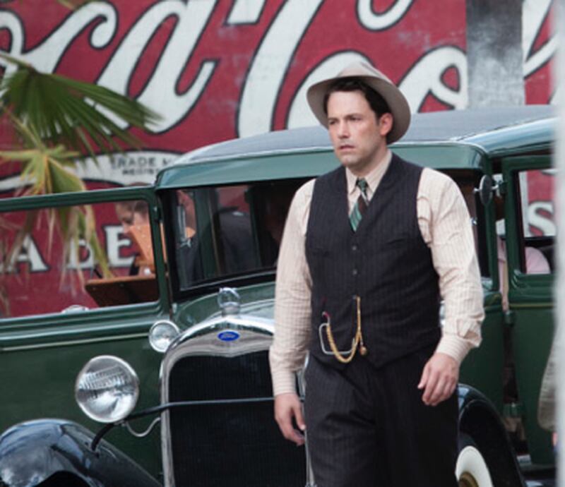 Ben Affleck in his Prohibition-era getup for "Live By Night." Photos: Atlanta Filming