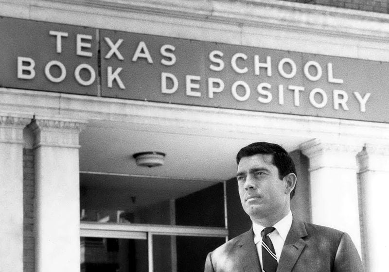  **FILE**In this file photo supplied by CBS, Dan Rather stands outside the Texas School Book Depository in Dallas in June, 1967. The building is where assassin Lee Harvey Oswald was hiding when he shot and killed President John F. Kennedy in 1963. CBS will televise a one-hour prime-time tribute to Dan Rather on March 9, the night he leaves the evening news anchor chair. He's been on the scene for big stories ranging from the Kennedy assassination to the Iraqi elections last month. (AP Photo/ CBS)