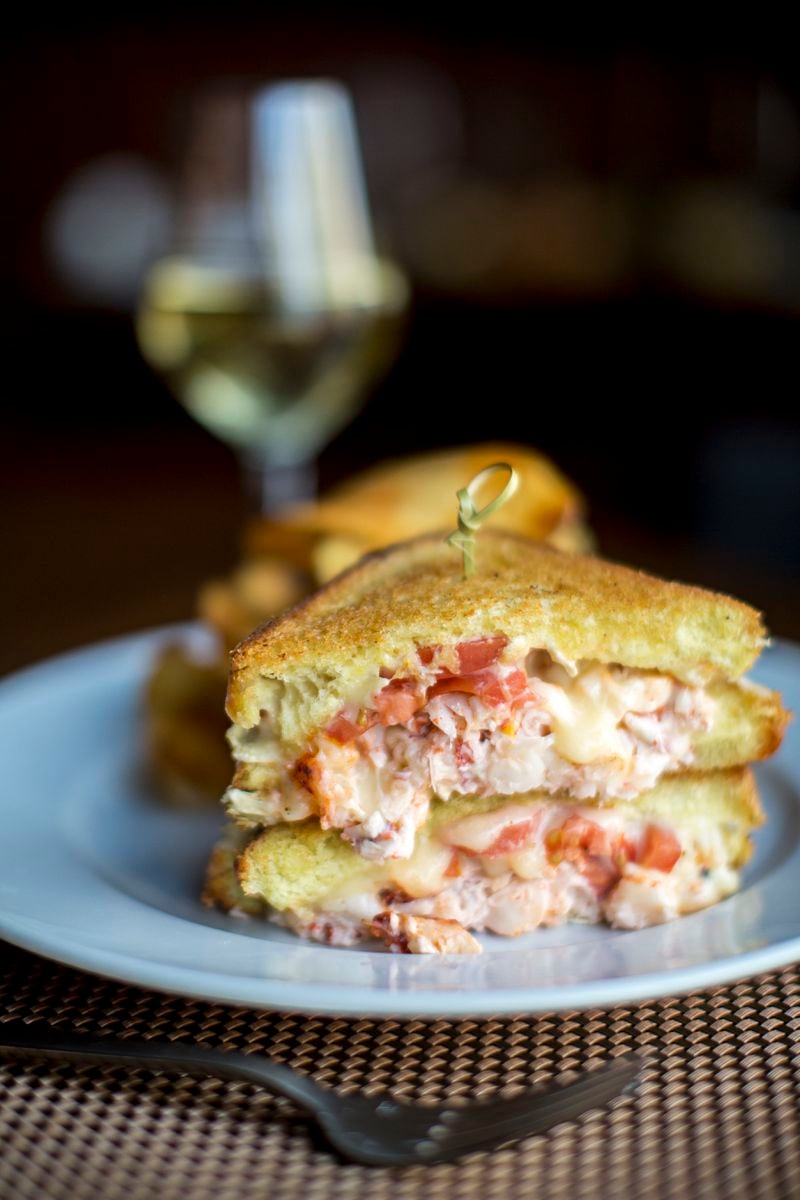 When dining at Oak Steakhouse for brunch, try the lobster grilled cheese with tarragon crème fraîche and brie / Photo by Heidi Geldhauser