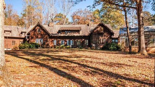 The Lodge at Blue Springs, which played host to famous guests including President Franklin D. Roosevelt and three other U.S. presidents, was sold in late March to an undisclosed buyer. The home was developed by the Callaway family in the 1930s. SPECIAL to the AJC from Harry Norman Realtors.