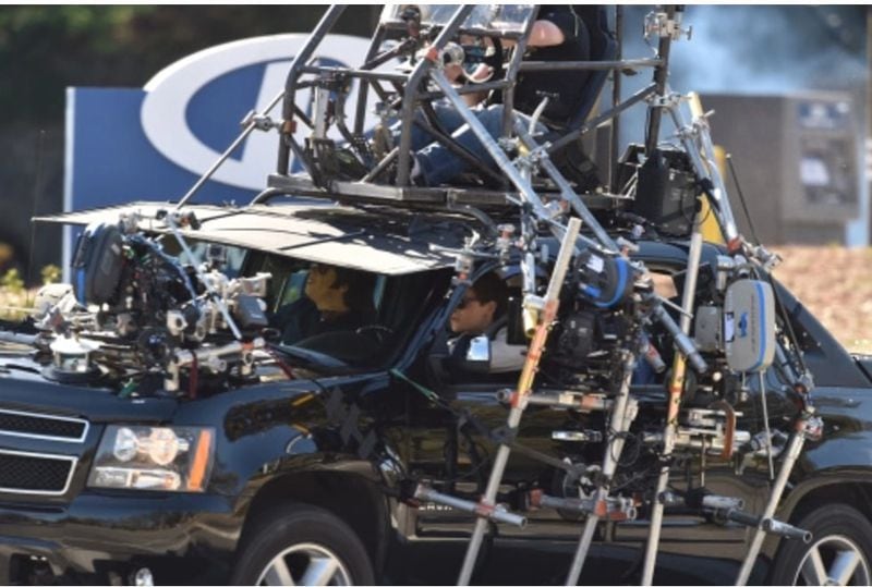  A bank heist scene in "Baby Driver" involved this tricked-out rig. AJC photo: Brant Sanderlin