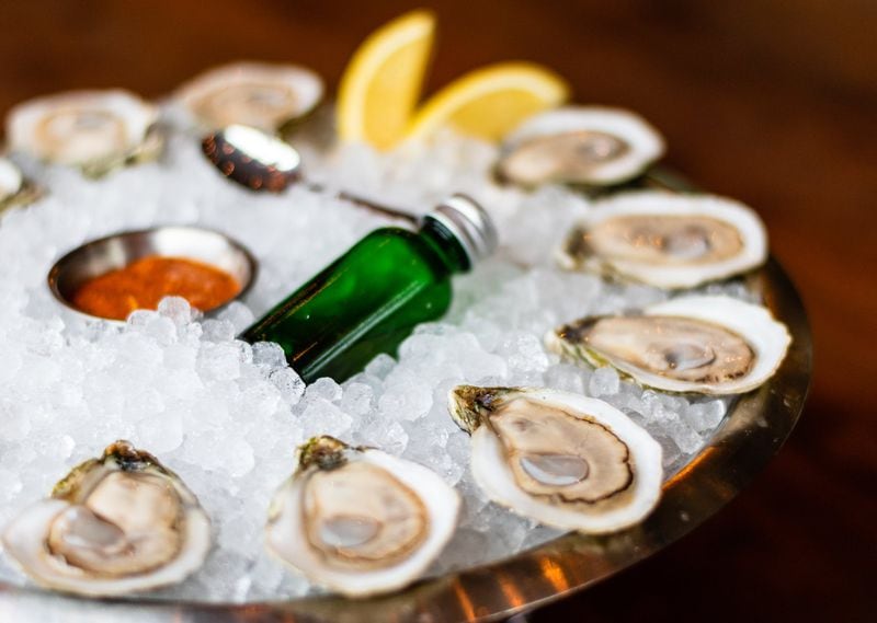 Oysters are a specialty of Watchman’s Seafood & Spirits, the new restaurant in Krog Street Market from the Kimball House team. Hatteras Salts oysters from North Carolina are pictured here. CONTRIBUTED BY HENRI HOLLIS