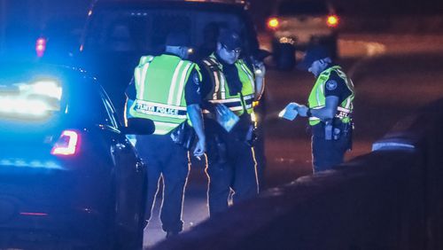 September 13, 2021 Atlanta: Homicide detectives are investigating after a man was fatally shot on I-85 North early Monday morning, Sept. 13, 2021. The victim pulled off the interstate and was on the shoulder near Metropolitan Parkway when officers responded to a report of a person shot about 4:20 a.m. They found the man with "multiple gunshot wounds," according to Atlanta police. The man, whose name was not released, was rushed into surgery in critical condition and later died at a hospital. The circumstances surrounding the shooting are unclear. The death is the latest in a string of shootings on Atlanta roads and highways. At least 45 shootings have taken place on the roads this year, killing 15 people and injuring others. (John Spink / John.Spink@ajc.com)