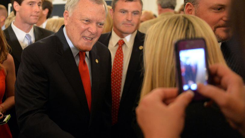 Gov. Nathan Deal, up for re-election in November, gets big financial support from the Georgians he appoints to the state’s top public boards. KENT D. JOHNSON/KDJOHNSON@AJC.COM