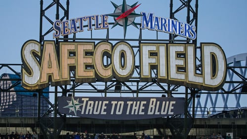 SEATTLE, WA - APRIL 25: A general view of the Safeco Field scoreboard sign during a game between the Seattle Mariners and the Minnesota Twins on April 25, 2015 in Seattle, Washington. The Twins defeated the Mariners 8-5. (Photo by Brace Hemmelgarn/Minnesota Twins/Getty Images)