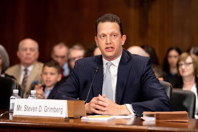U.S. District Judge Steven Grimberg - shown at his confirmation hearing before the Senate Judiciary Committee last year after being nominated by President Donald Trump - found no justification for potentially rejecting more than 1.3 million absentee ballots in Georgia. Photo courtesy of the U.S. Senate Office of Photography.