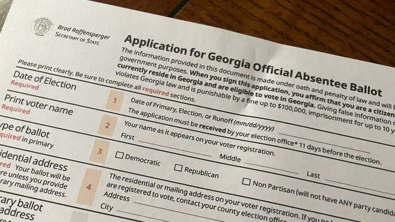 Alpharetta voters can request absentee ballots for the upcoming 2023 municipal election. File Photo