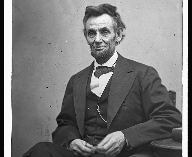  In this image from the U.S. Library of Congress, U.S. President Abraham Lincoln sits for a portrait February 5, 1865.