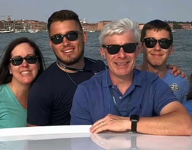 Four members of the Leffler family were killed in a boating crash on the Wilmington River in Savannah on Memorial Day weekend in 2022. Mother Lori Leffler, son Zach Leffler, father Chris Leffler and youngest son Nate died. Daughter Kate, not pictured, survived. (Facebook)