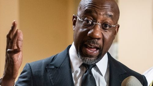 U.S. Sen. Raphael Warnock is urging Georgia lawmakers to expand Medicaid. (Olivia Bowdoin for the AJC).