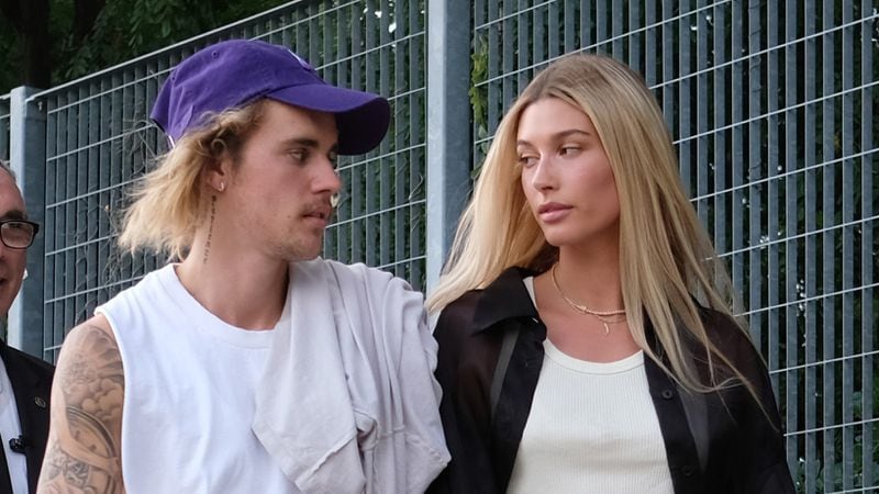 Justin Bieber and Hailey Baldwin at New York Fashion Week Sept. 6. Reports say the couple got a marriage license Sept. 14 in New York. (Photo by Nicholas Hunt/Getty Images for NYFW: The Shows)