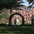 Spelman College's Alumnae Arch symbolizes graduating from college and moving into greater service. More than 500 Spelman women will walk through it for the first time during their May 19 commencement. (Natrice Miller/natrice.miller@ajc.com)