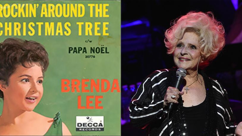 Brenda Lee in 1958 and 57 years later earlier this month. CREDIT: right- Getty Images