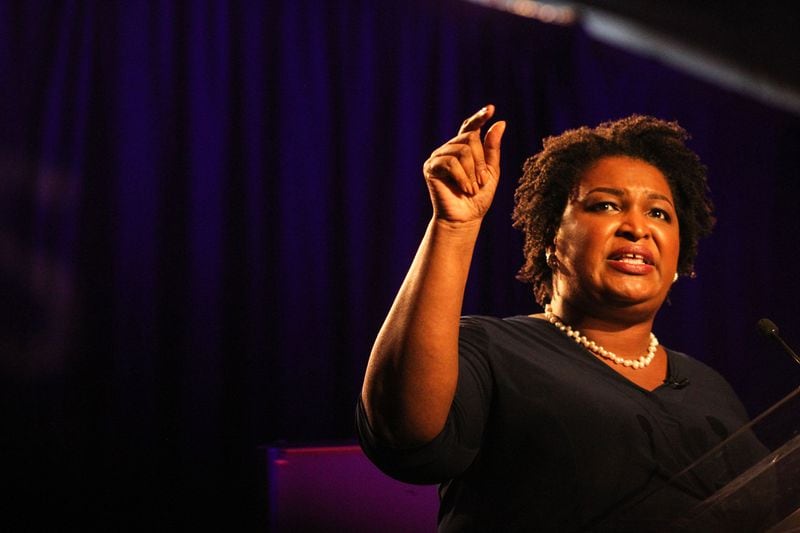 Stacey Abrams, a Democratic candidate for governor, addresses the Netroots Nation conference in Atlanta last August. Chad Rhym/Chad.Rhym@ajc.com