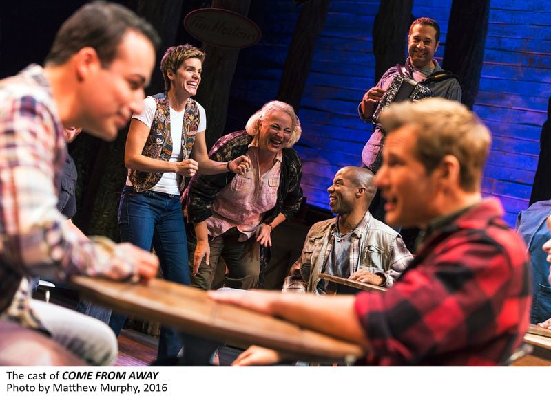  The 2017 Tony winner "Come From Away," about 9/11 refugees stuck in the small, but charming town of Gander in Newfoundland after their flights are diverted, is one of the top names of the Broadway in Atlanta 2018-19 season. Photo: Matthew Murphy
