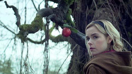 We never get to find out what happened to Sally Draper but actress Kiernan Shipka gets to go dark again in Netflix's "The Chilling Adventures of Sabrina."