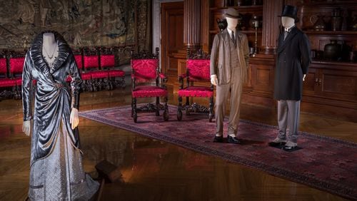 Designed for Drama: Fashion from the Classics, The outfits worn by Kate Winslet, Johnny Depp and Dustin Hoffman in “Finding Neverland” are on display in the Banquet Hall in Biltmore House. The costumes are included in the exhibit “Designed for Drama: Fashion from the Classics,” on display through July 4.