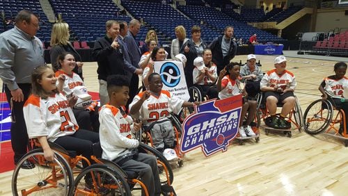 The Houston County Sharks won their sixth-straight wheelchair championship.