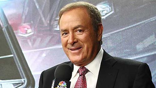 Veteran sportscaster Al Michaels will work the Falcons-Packers game Sunday at Mercedes-Benz Stadium. (NBC photo)