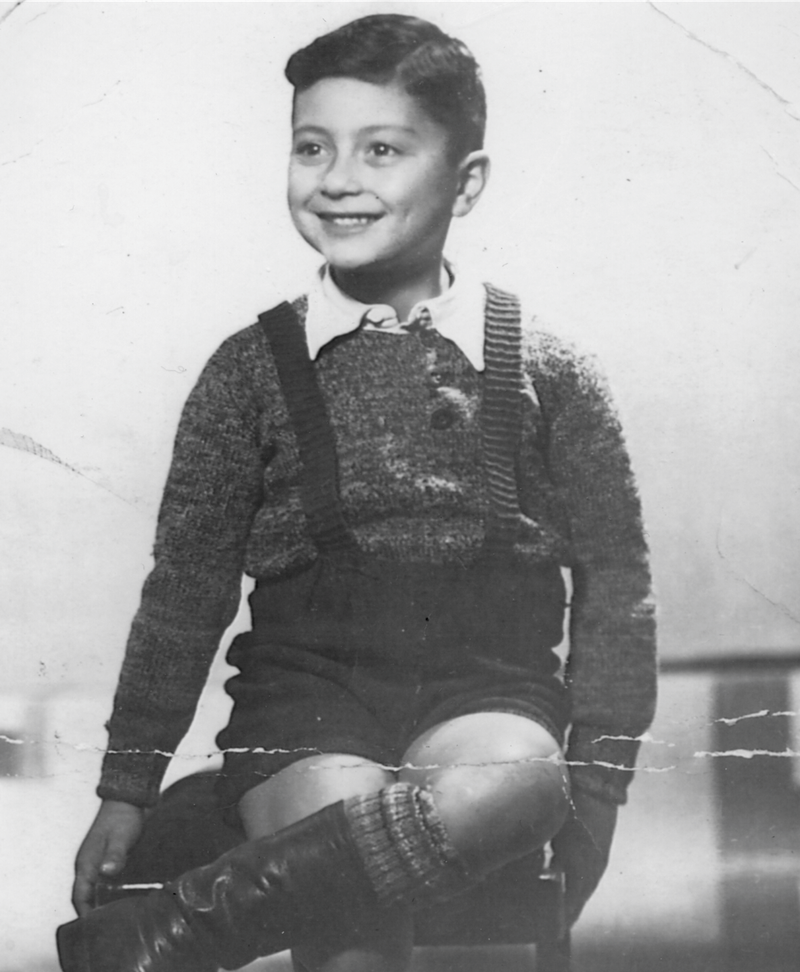 George Rishfeld as a boy.