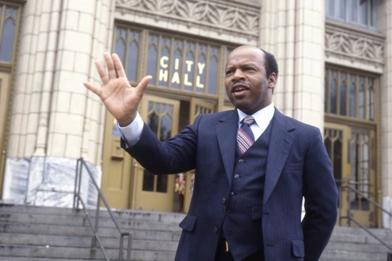 John Lewis won an at-large seat on the Atlanta City Council in 1981 and served until 1986. He's seen here outside City Hall in 1982. (Floyd Edwin Jillson / AJC file)