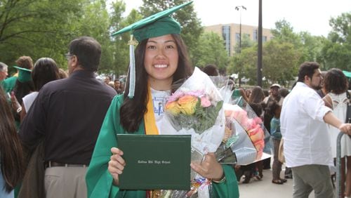 Patricia Granda-Malaver defies the odds by becoming the first Latina valedictorian at Collins Hill High School. She will go on to study politics at Columbia University in the fall.