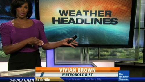Vivian Brown's final day at the Weather Channel was today after 29 years at the station. CREDIT: Weather Channel