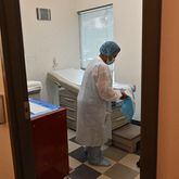 June 29, 2022 Atlanta - A clinic staffer prepares for a patient at an examining room at Feminist Women's Health Center on Wednesday, June 29, 2022.(Hyosub Shin / Hyosub.Shin@ajc.com)