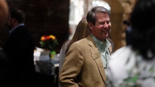1/7/18 - Atlanta -  Sec. of State Brian Kemp was in attendance Sunday at the Wild Hog Supper, which  kicked off this years General Assembly at the Georgia Freight Depot with Honorary Host Agriculture Commissioner Gary Black.  The event is a benefit for the Farm to Food Bank.    BOB ANDRES  /BANDRES@AJC.COM