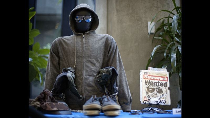The hoodie and sunglasses used by Theodore Kaczynski, also known as the "Unabomber," are displayed as Kaczynski's personal items are auctioned off online in May 2011. Carried out under court order by the U.S. Marshals Service and the General Services Administration, the auction was revenge of a sort for the victims and the families terrorized by Kaczynski's acts of violence that left three people dead and 24 injured between 1978 and 1995. In all, collectors paid more than $200,000 for 58 items seized during the raid of Kaczynski's remote Montana cabin in 1996, with all proceeds going to victims and their families.