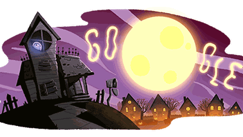 Screenshot of Google’s Halloween doodle on Oct. 31, 2017.