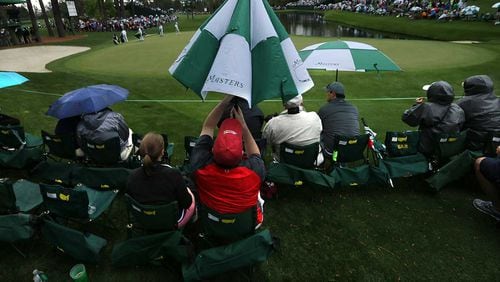 Rain and storms could present problems for fans attending today's events in Augusta.