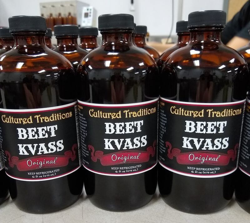 Kvass is a fermented Russian beverage. Tanya Batskikh makes hers out of raw beets and flavors it with ginger and turmeric, for the anti-inflammatory properties they add. Courtesy of Cultured Traditions