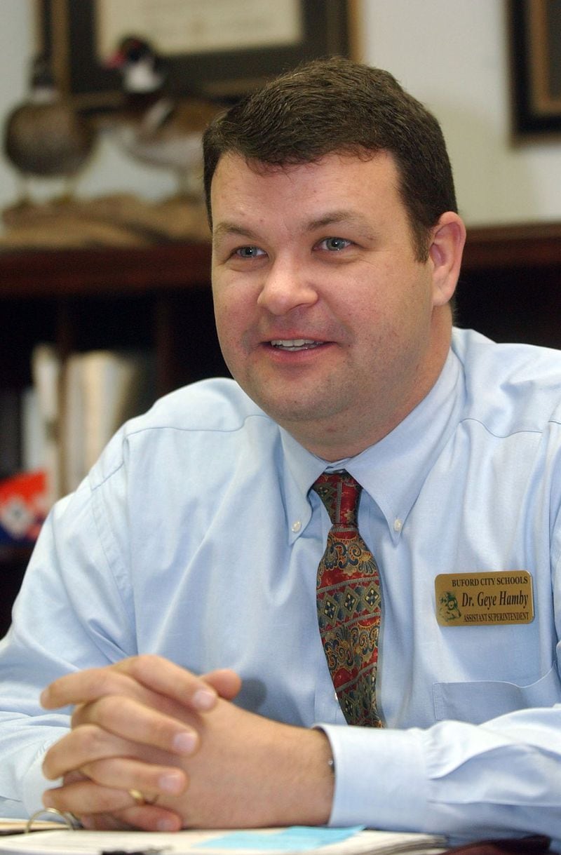 Former Buford City Schools Superintendent Geye Hamby resigned in August. (AJC file photo)