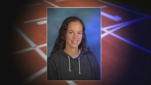 Stacey Merck, 38, was out on a run with Chestatee High School students Sunday morning when the mirror of a Dodge Ram struck her in the face. (Credit: Channel 2 Action News)