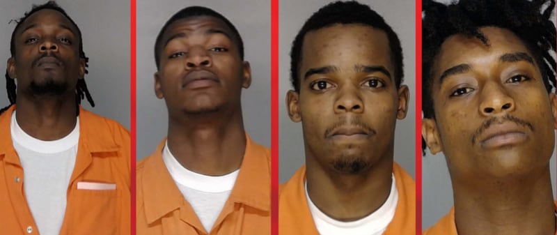 The suspects included Deontress Marquis Moore, 28; Camrone Lane Cherry, 19; Jashon Demon Jackson, 20; and Demarkis Jamichael Hammonds, 21, WGXA reported.